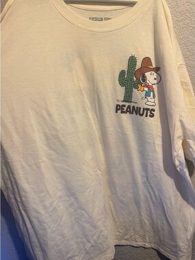 Peanuts White Logo Tee